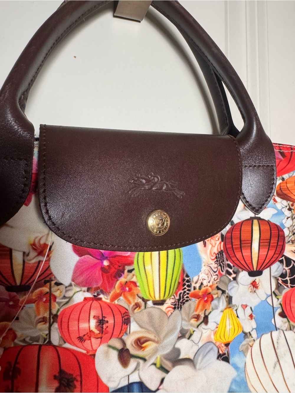 Limited edition Longchamp x Mary Katrantzou Le Pliage tote bag - Picture 3 of 16